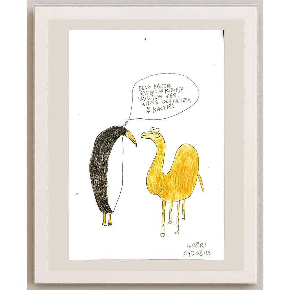 Çağrı Aydoğar 29x21cm Orijinal Karikatür BOD06896