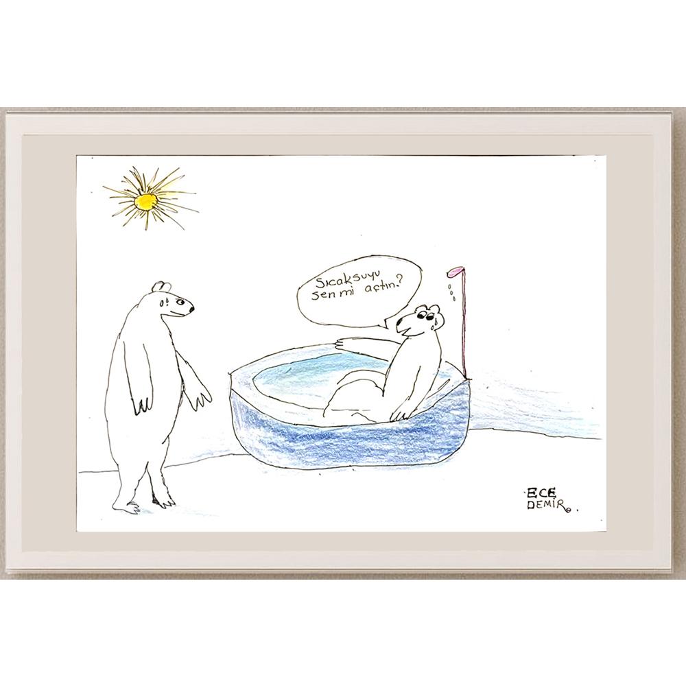 Ece Demir 29x21cm Orijinal Karikatür BOD06897