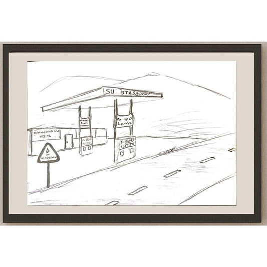 Abdullah Harunİlhan 29x21cm Orijinal Karikatür BOD06900