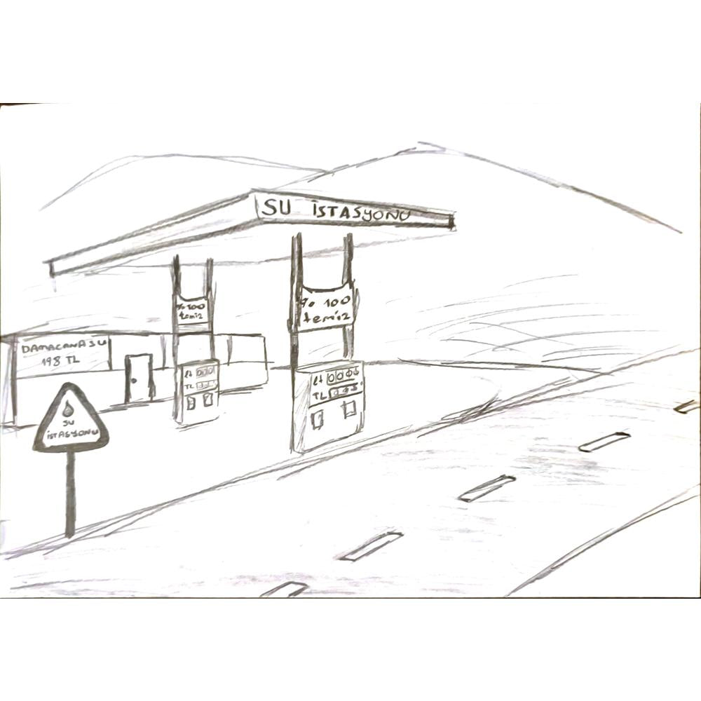 Abdullah Harunİlhan 29x21cm Orijinal Karikatür BOD06900