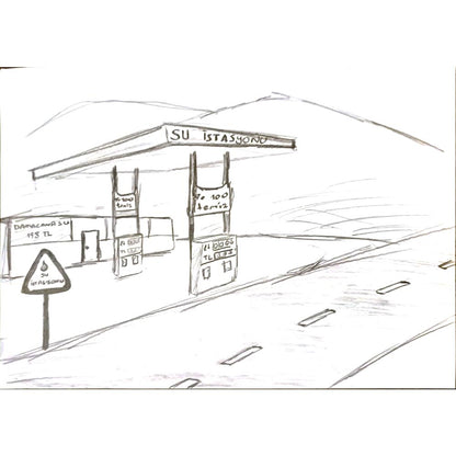 Abdullah Harunİlhan 29x21cm Orijinal Karikatür BOD06900