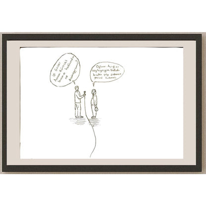 Abdullah Harunİlhan 29x21cm Orijinal Karikatür BOD06902
