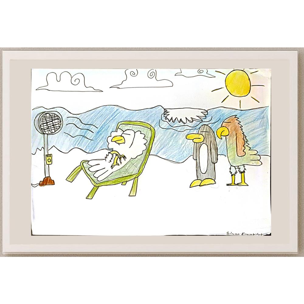 Sinan Erginbilgiç 35x25cm Orijinal Karikatür BOD06906