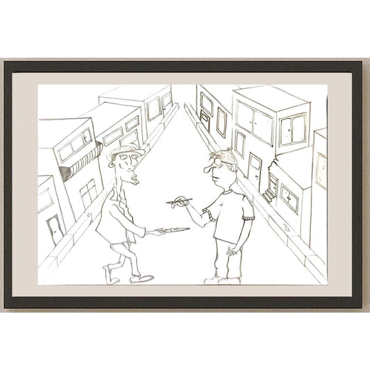 Cansu Dayı 29x21cm Orijinal Karikatür BOD06907
