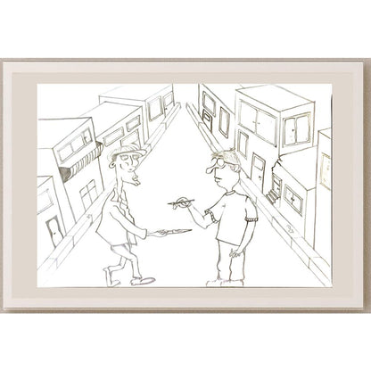 Cansu Dayı 29x21cm Orijinal Karikatür BOD06907