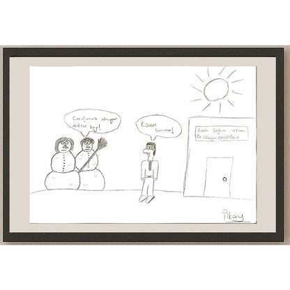 İlkay Deniz 29x21cm Orijinal Karikatür BOD06909