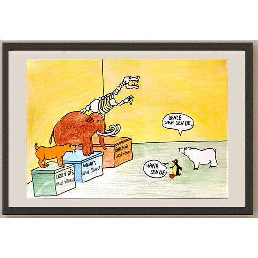 Sevda Akyol 29x21cm Orijinal Karikatür BOD06913