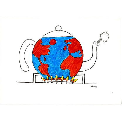 İnanç Tosun 29x21cm Orijinal Karikatür BOD06914