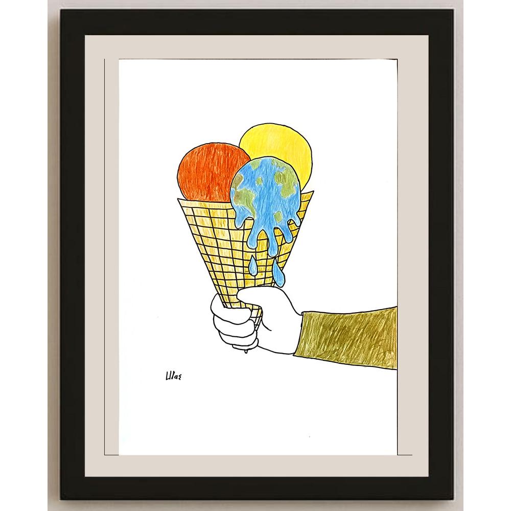 Ulaşİğit 29x21cm Orijinal Karikatür BOD06915