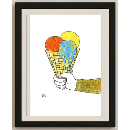 Ulaşİğit 29x21cm Orijinal Karikatür BOD06915