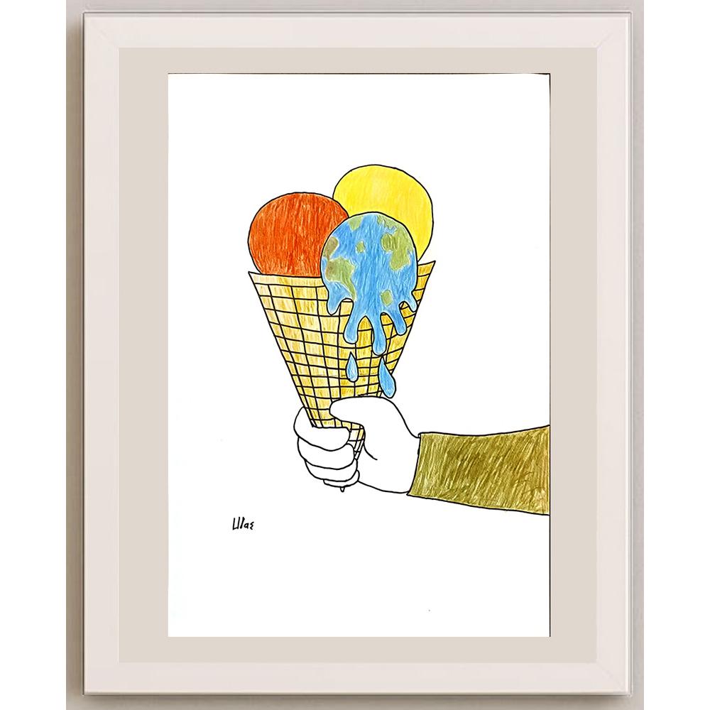 Ulaşİğit 29x21cm Orijinal Karikatür BOD06915