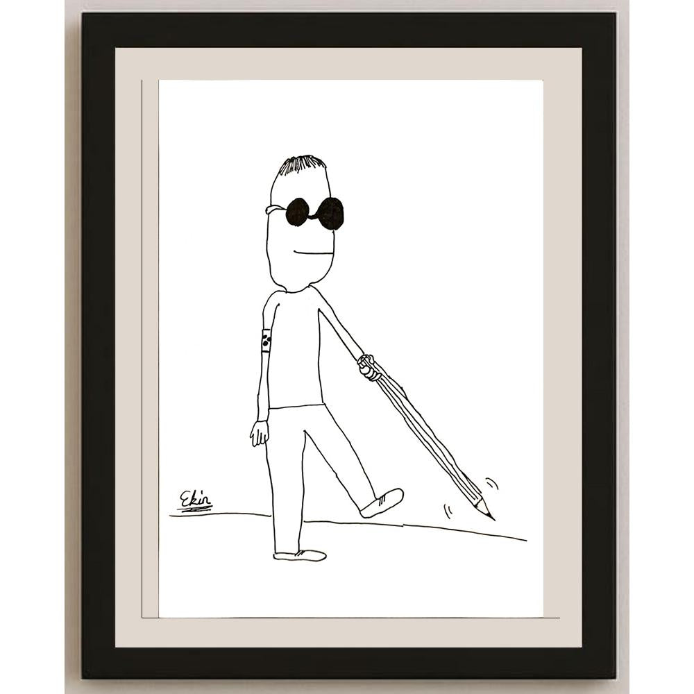 EkinÖzeskici 29x21cm Orijinal Karikatür BOD06917