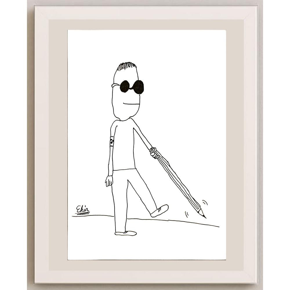 EkinÖzeskici 29x21cm Orijinal Karikatür BOD06917
