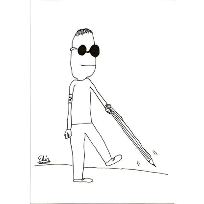 EkinÖzeskici 29x21cm Orijinal Karikatür BOD06917