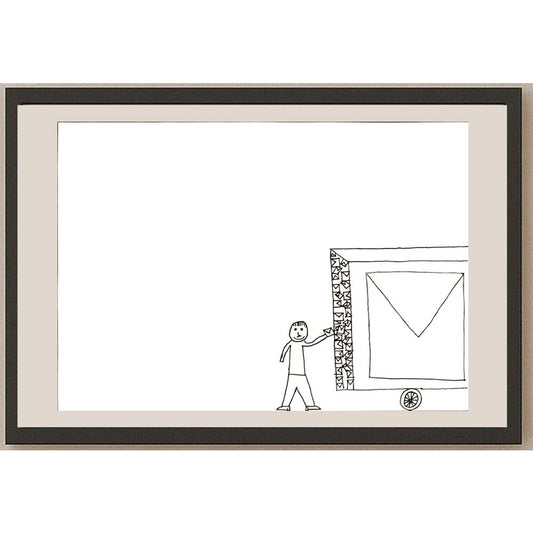 Çağdaş Uçurum 29x21cm Orijinal Karikatür BOD06919
