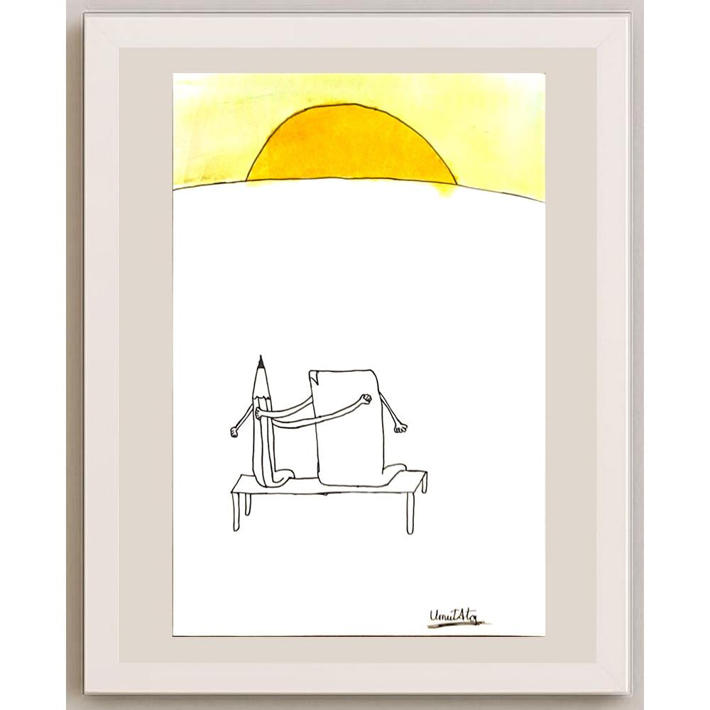 Umut Ata Uğraş 29x21cm Orijinal Karikatür BOD06920