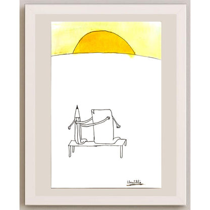 Umut Ata Uğraş 29x21cm Orijinal Karikatür BOD06920
