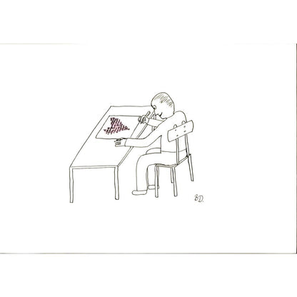 Bahar Damla Kaya 29x21cm Orijinal Karikatür BOD06922