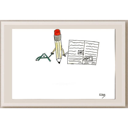 Esra Sezer 29x21cm Orijinal Karikatür BOD06923