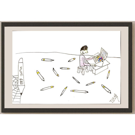 Turan Deniz Kutay 29x21cm Orijinal Karikatür BOD06929