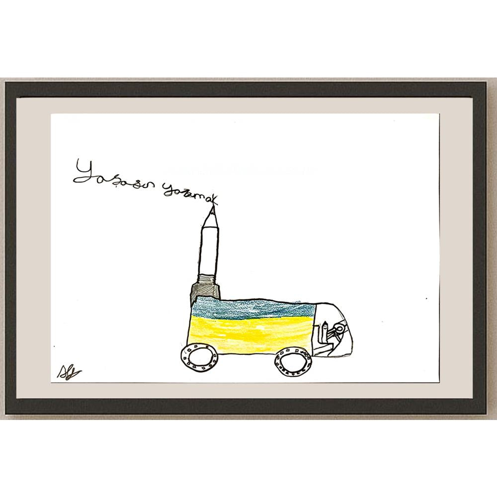 Alp Başar 29x21cm Orijinal Karikatür BOD06931