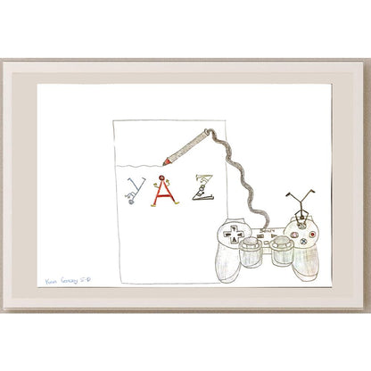Kaan Gençsoy 29x21cm Orijinal Karikatür BOD06933