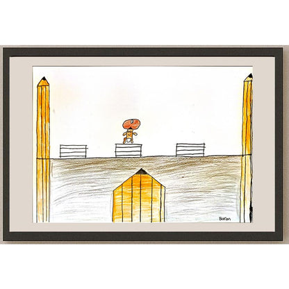Baran Kavuşturucu 29x21cm Orijinal Karikatür BOD06934