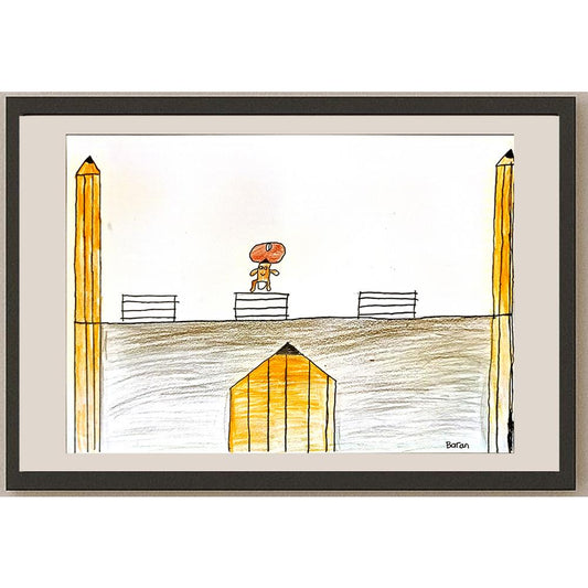Baran Kavuşturucu 29x21cm Orijinal Karikatür BOD06934