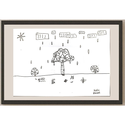 Meriç Balkan 29x21cm Orijinal Karikatür BOD06938
