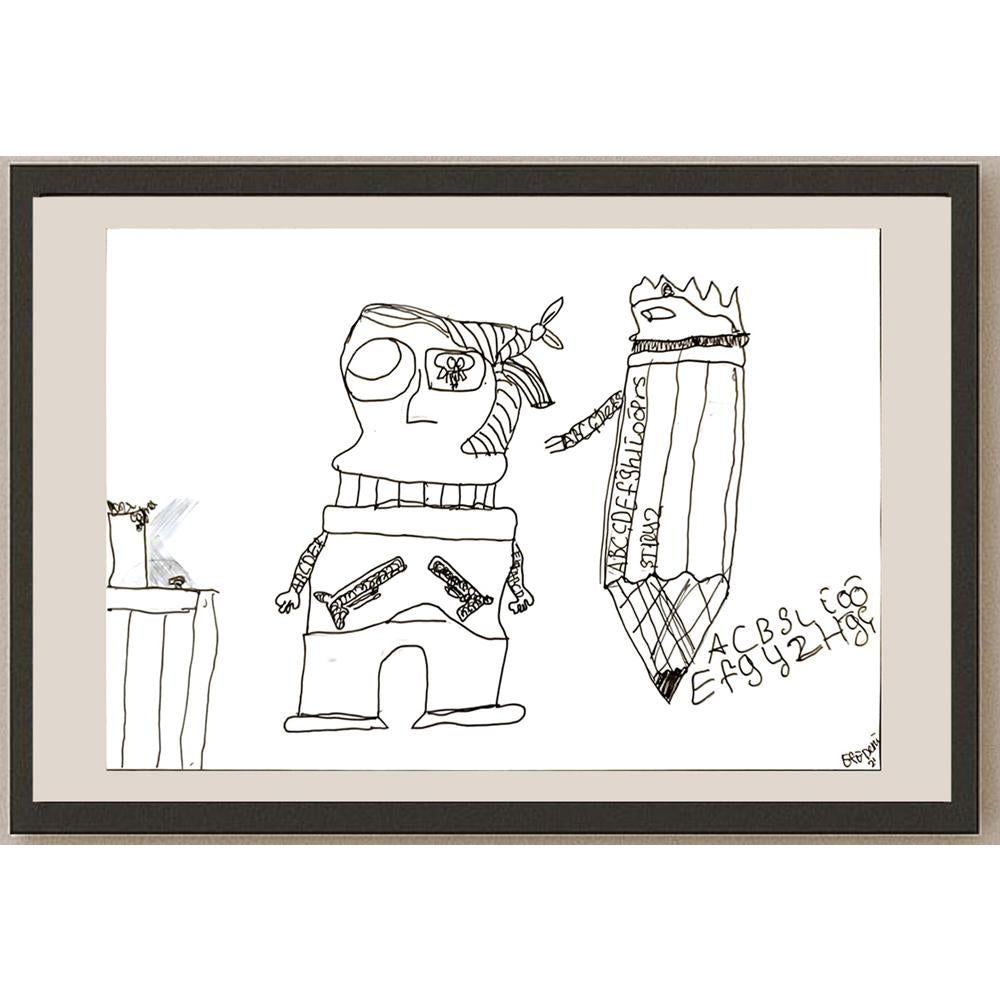 Efe Deniz Singin 29x21cm Orijinal Karikatür BOD06941