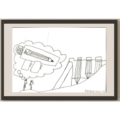 Efe Deniz Singin 29x21cm Orijinal Karikatür BOD06942