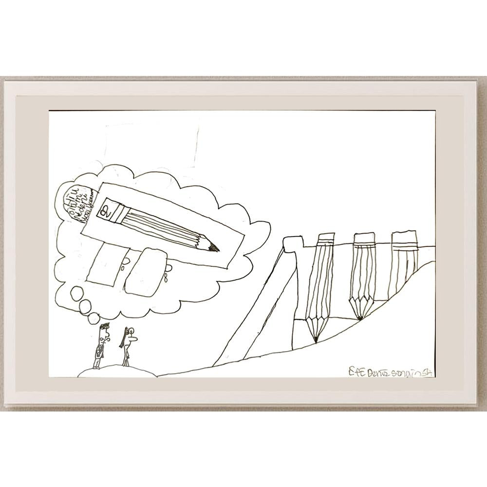 Efe Deniz Singin 29x21cm Orijinal Karikatür BOD06942