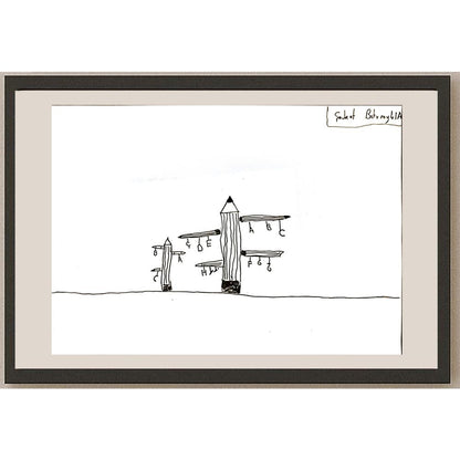 Şevket Baturay 29x21cm Orijinal Karikatür BOD06943