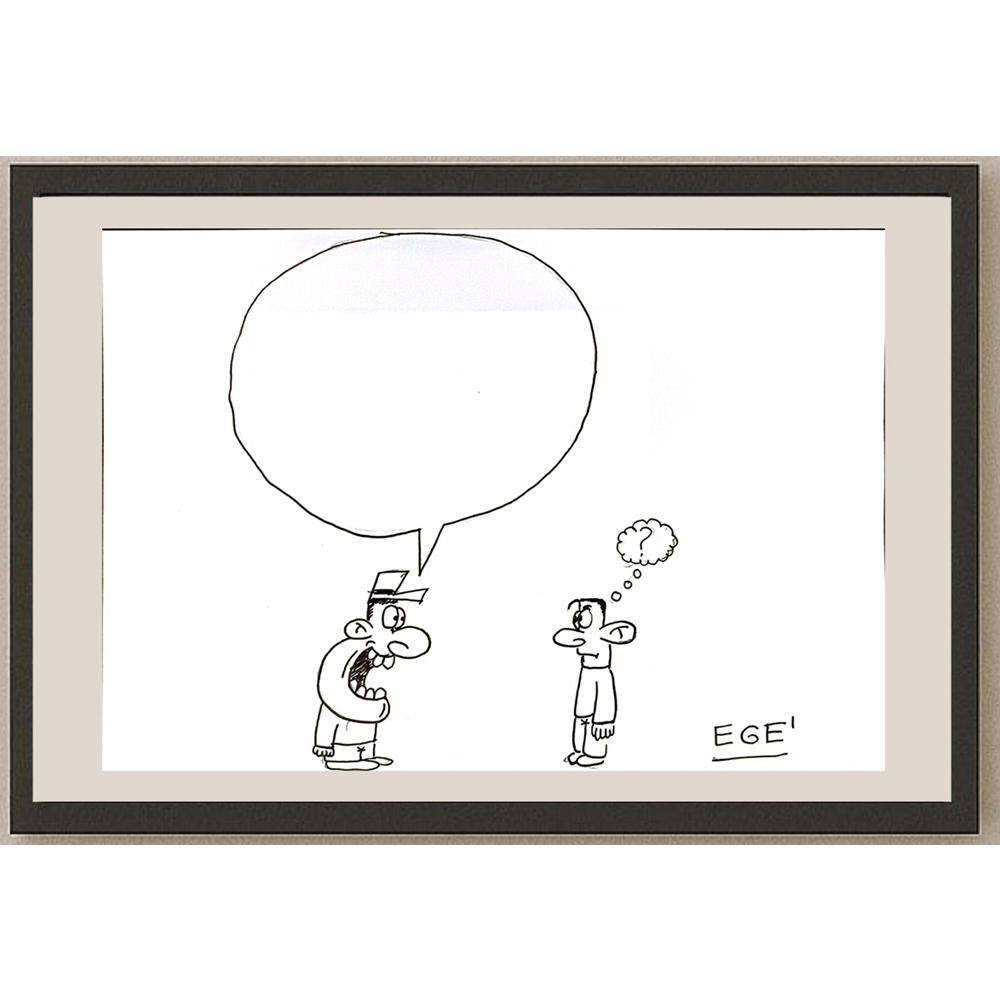 Ege Tıkız 29x21cm Orijinal Karikatür BOD06945