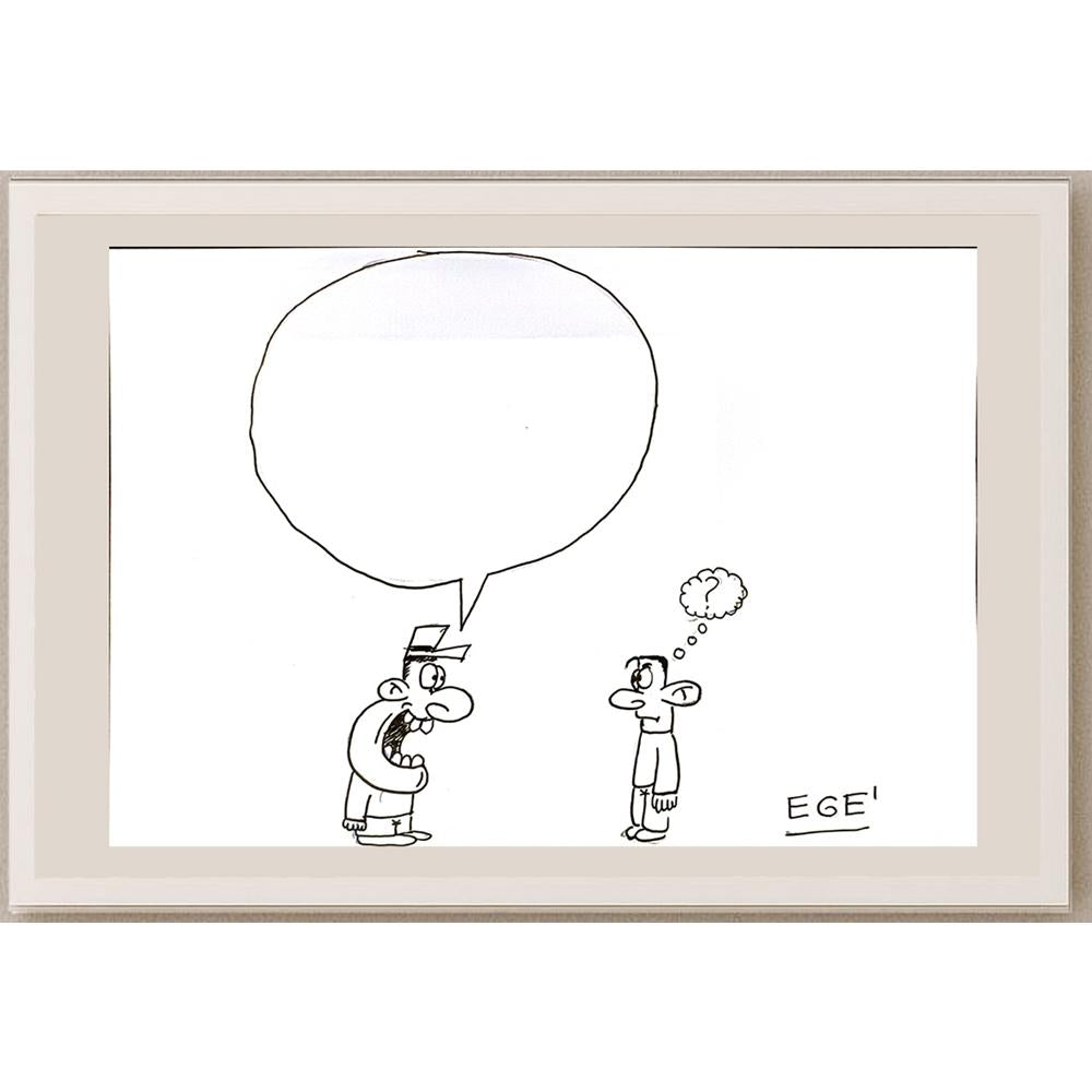 Ege Tıkız 29x21cm Orijinal Karikatür BOD06945