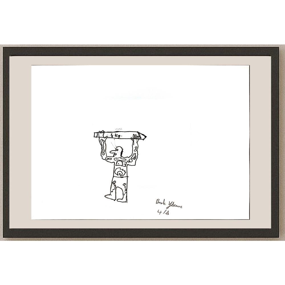 Berk Yavuz 29x21cm Orijinal Karikatür BOD06946