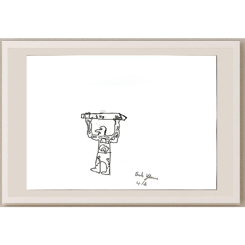 Berk Yavuz 29x21cm Orijinal Karikatür BOD06946