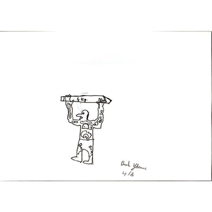 Berk Yavuz 29x21cm Orijinal Karikatür BOD06946