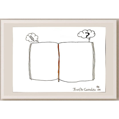 Berfin Cantekin 29x21cm Orijinal Karikatür BOD06947