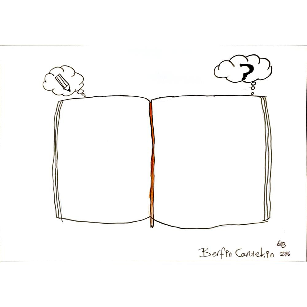 Berfin Cantekin 29x21cm Orijinal Karikatür BOD06947