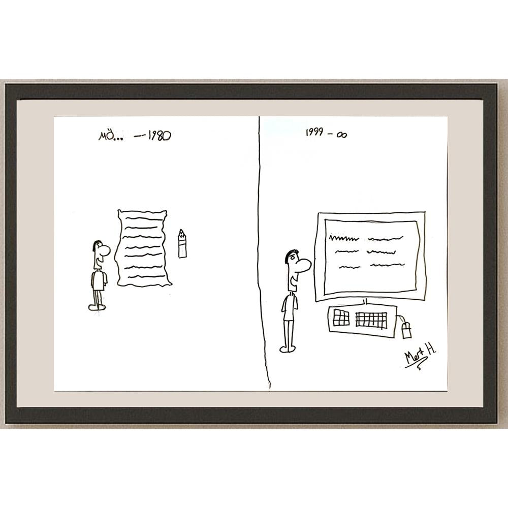 Mert Haytaoğlu 29x21cm Orijinal Karikatür BOD06948