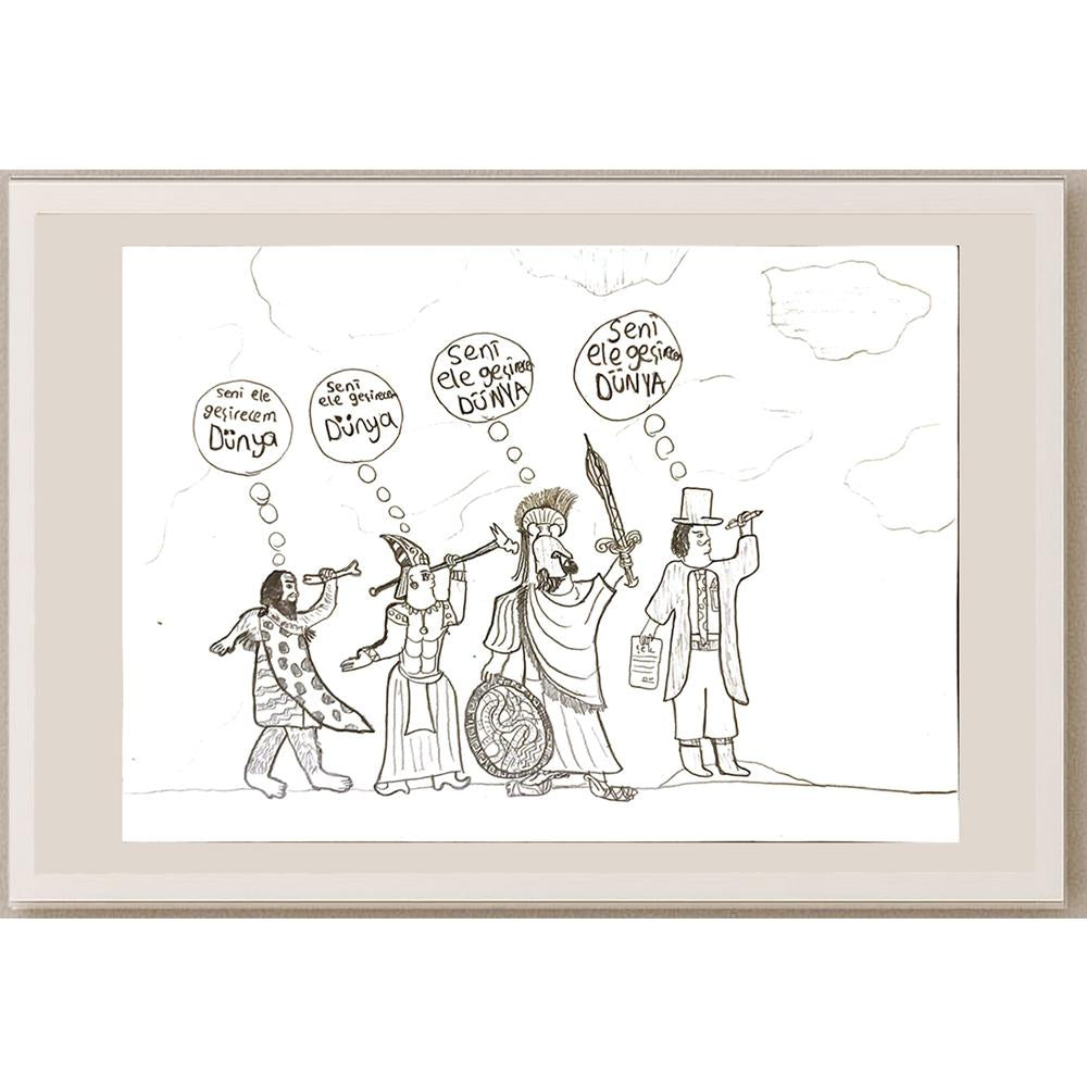 Veysel Erel 29x21cm Orijinal Karikatür BOD06954