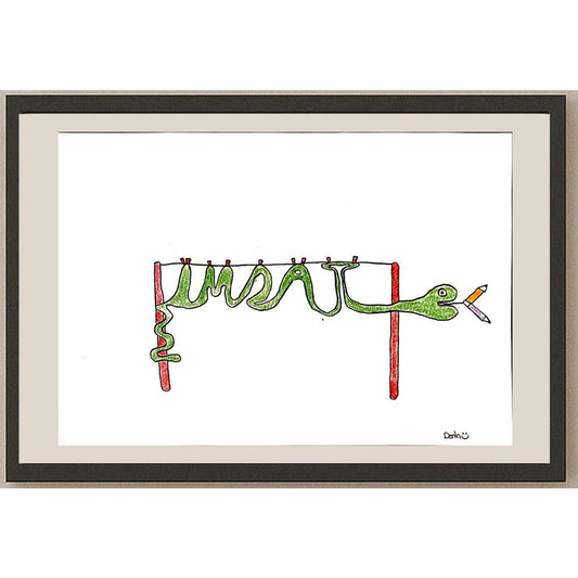 Derin LalÇevik 29x21cm Orijinal Karikatür BOD06959