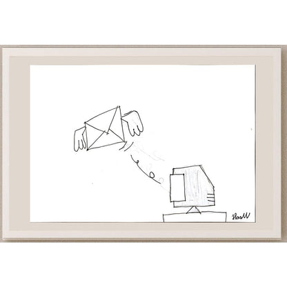 Hasan Var 29x21cm Orijinal Karikatür BOD06962