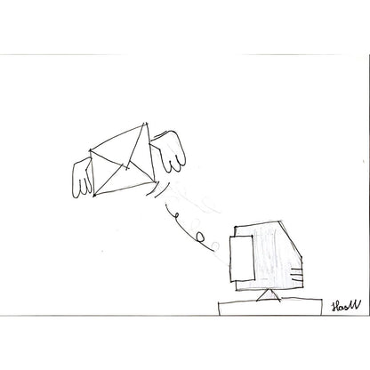 Hasan Var 29x21cm Orijinal Karikatür BOD06962