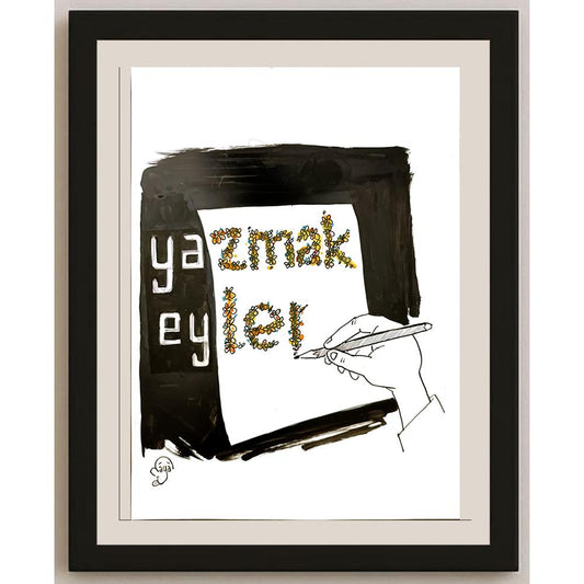 Maya Bora 29x21cm Orijinal Karikatür BOD06963