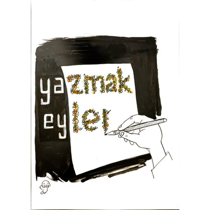 Maya Bora 29x21cm Orijinal Karikatür BOD06963