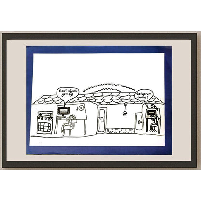 Efe Demirci 29x21cm Orijinal Karikatür BOD06964