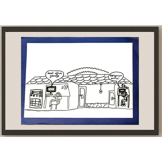Efe Demirci 29x21cm Orijinal Karikatür BOD06964