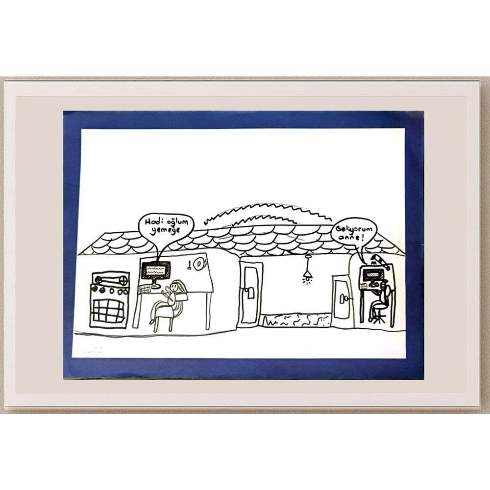 Efe Demirci 29x21cm Orijinal Karikatür BOD06964